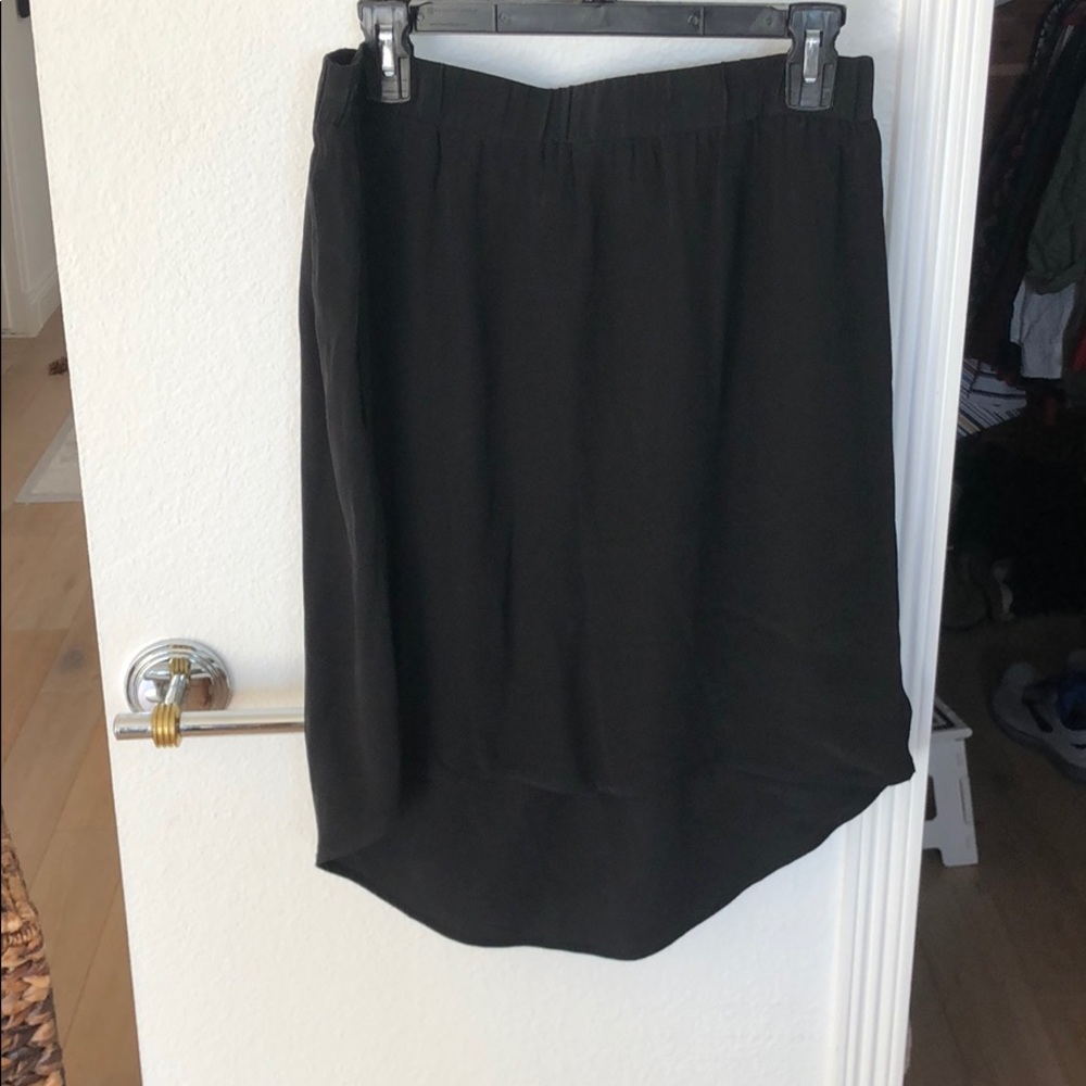Saks fifth avenue silk black skirt